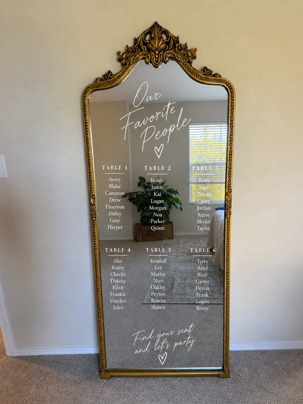 The Hollywood Ornate Floor Mirror