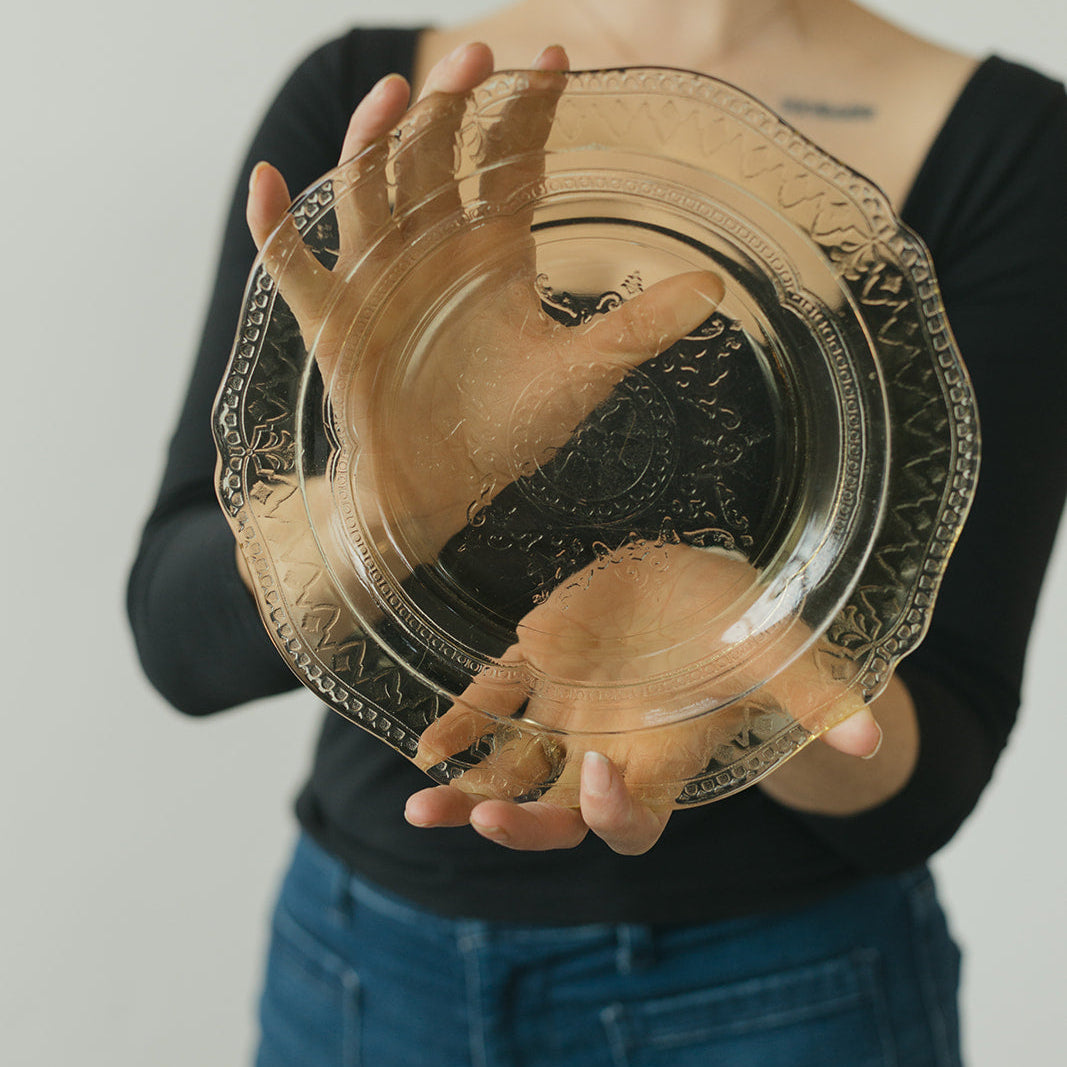 The Goldie Yellow Depression Glass Plate Collection