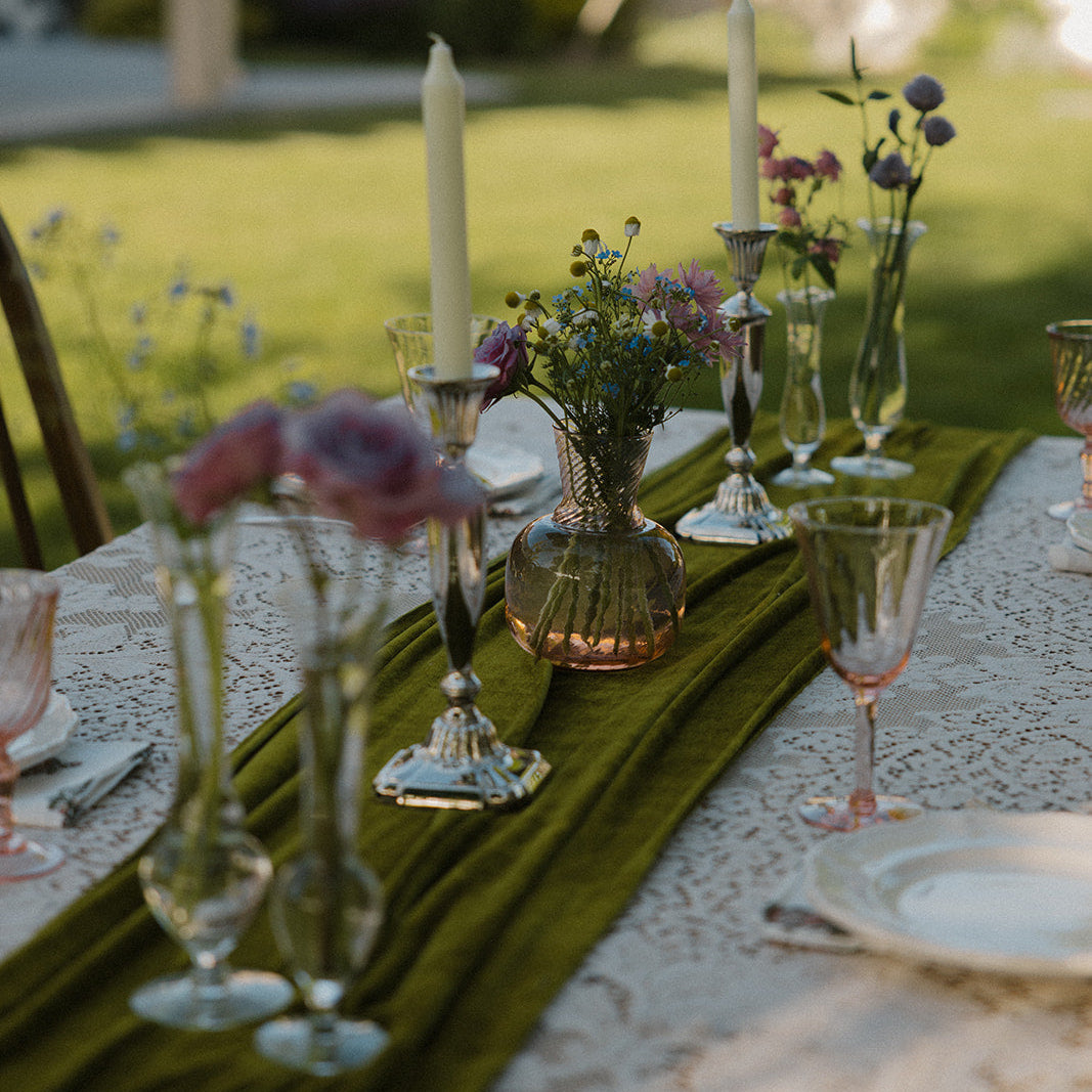 Clear Glass Bud Vases