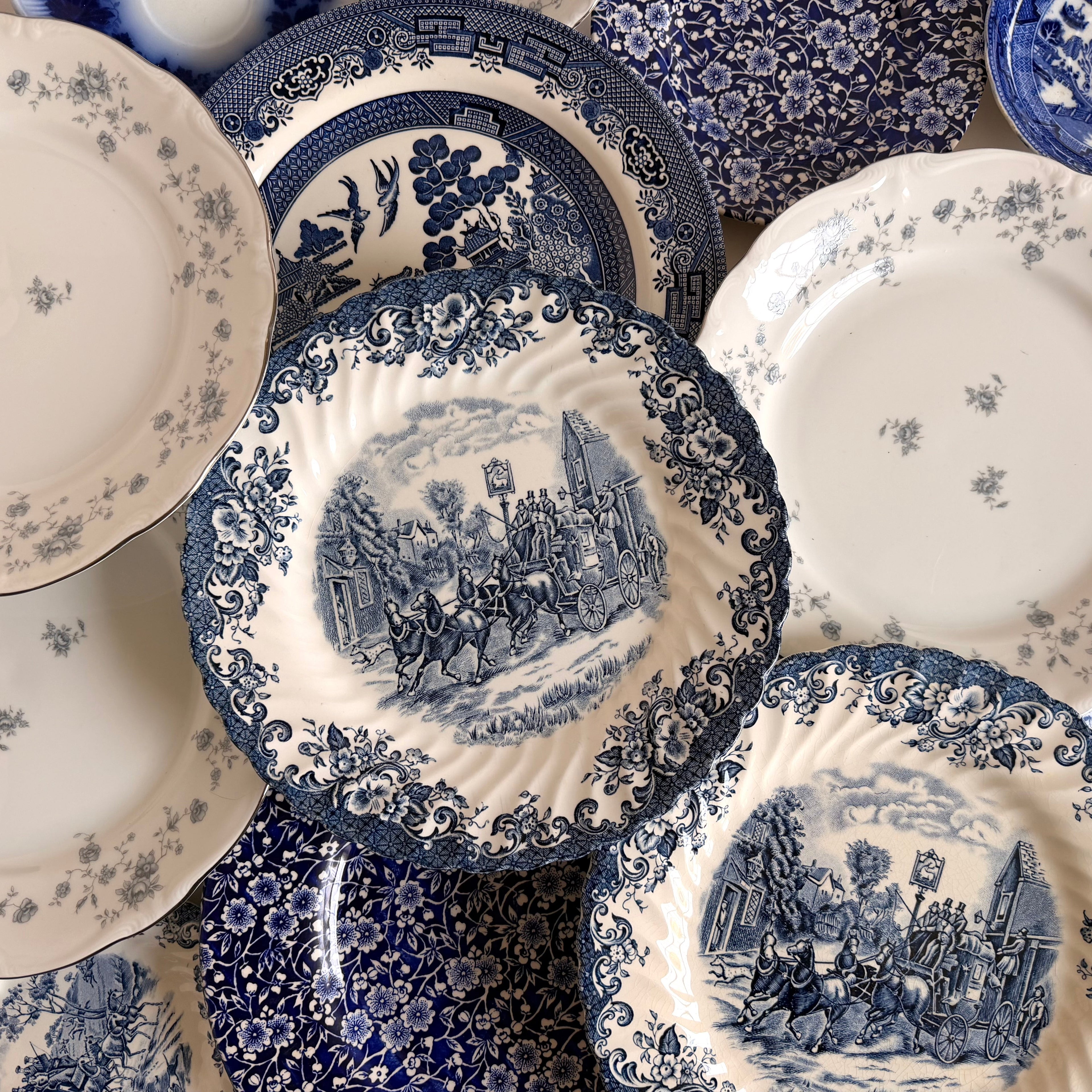 The Joni Blue & White Plate Collection