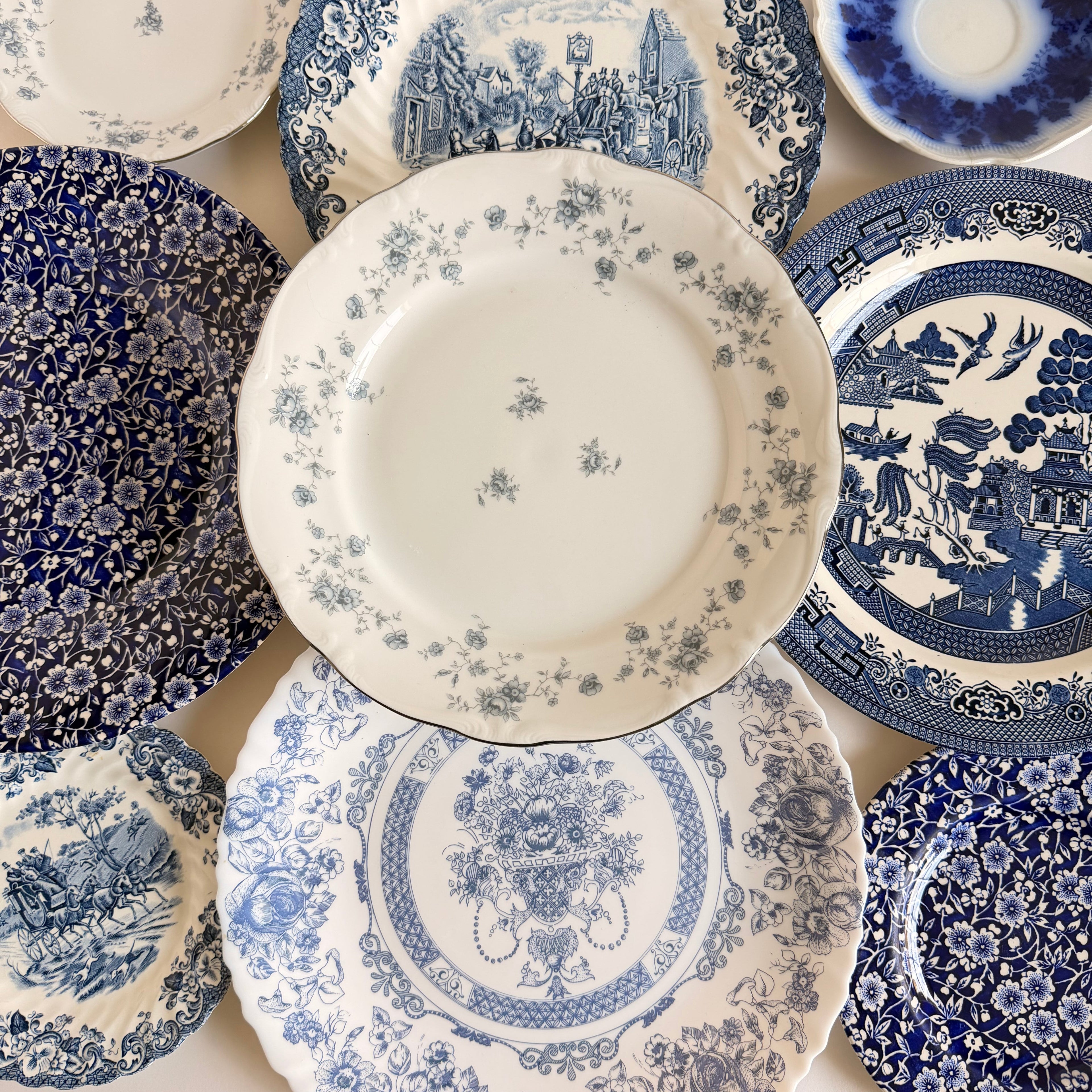 The Joni Blue & White Plate Collection