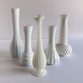 The Daisy Milk Glass Bud Vase Collection