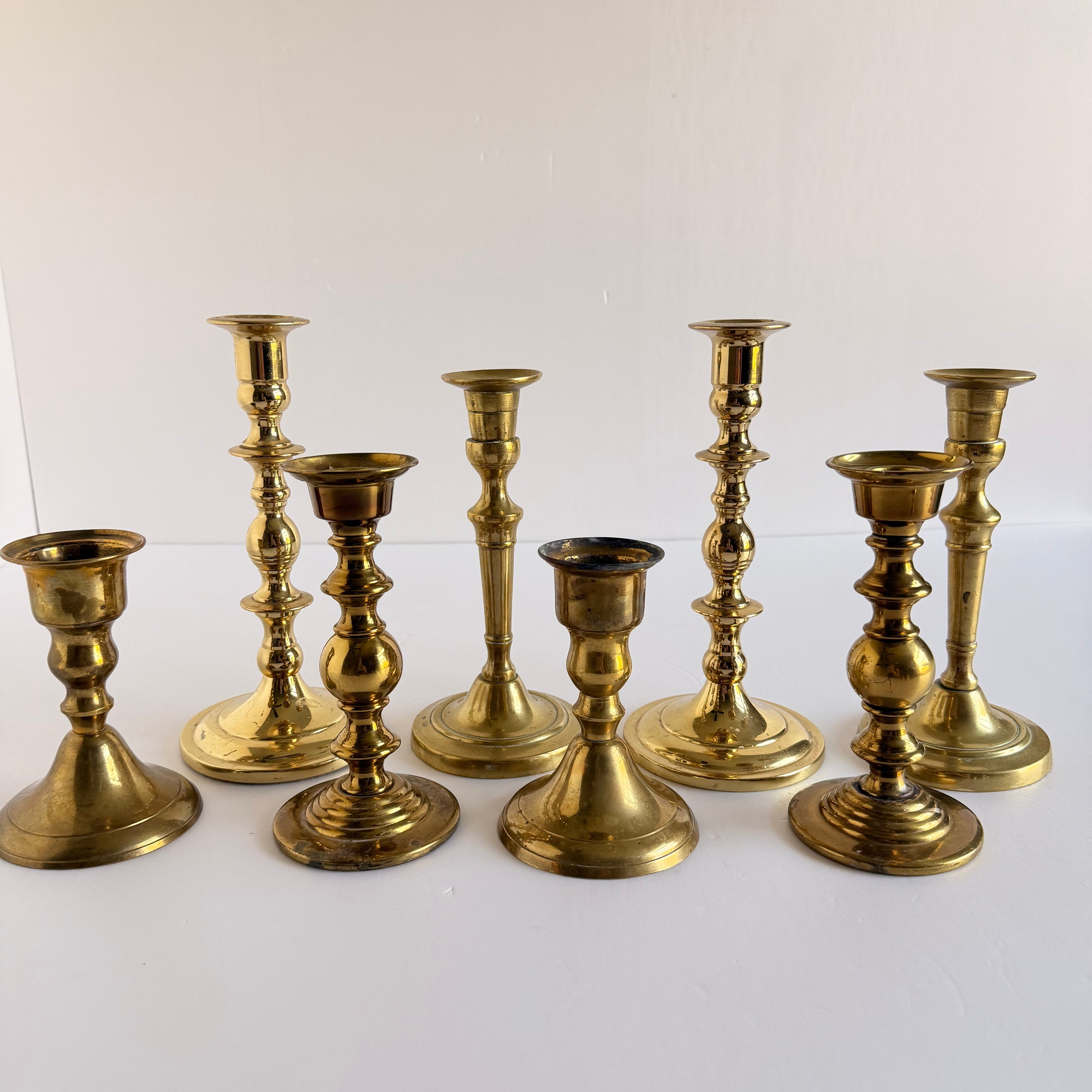 The Hollywood Brass Taper Holder Collection