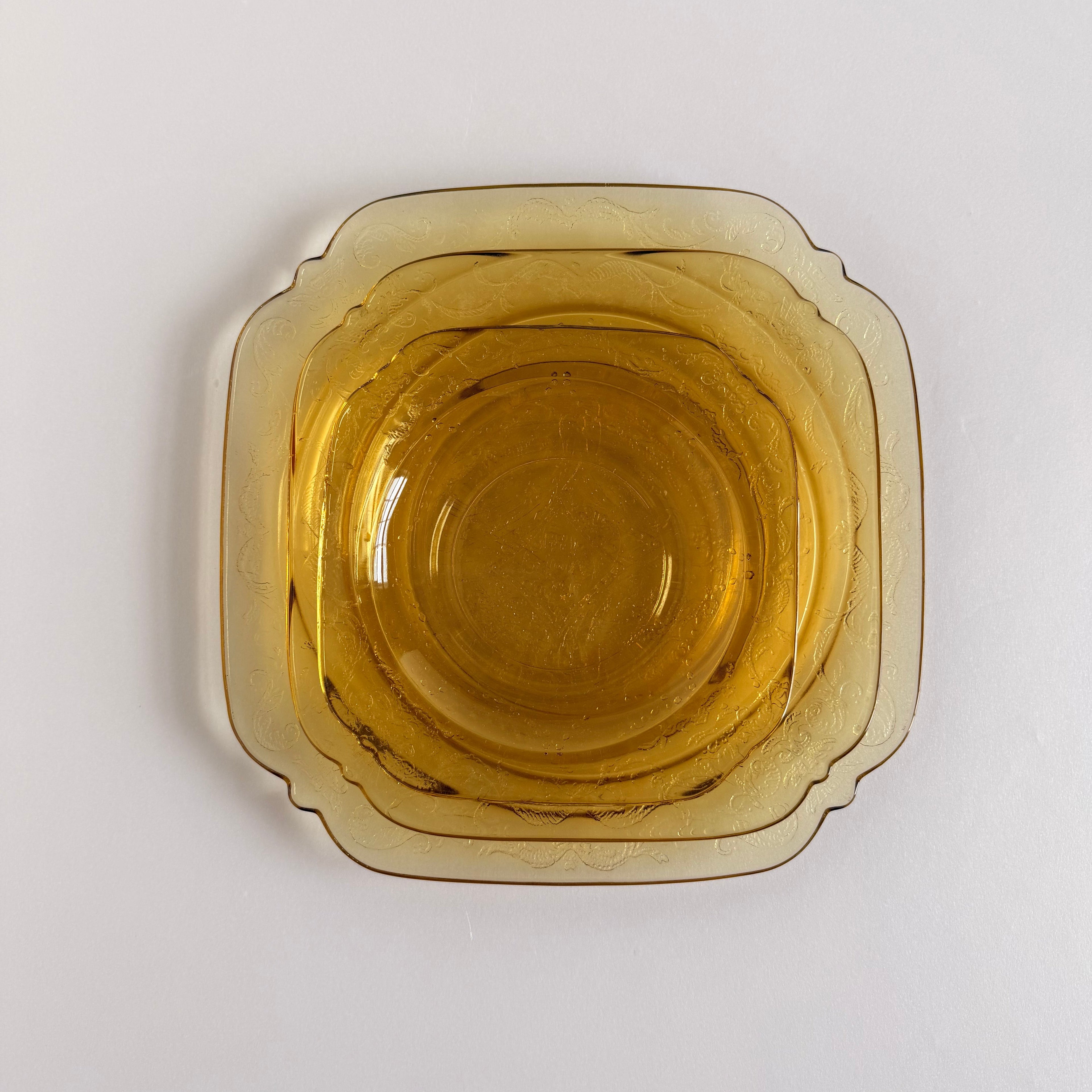 The Goldie Yellow Depression Glass Plate Collection