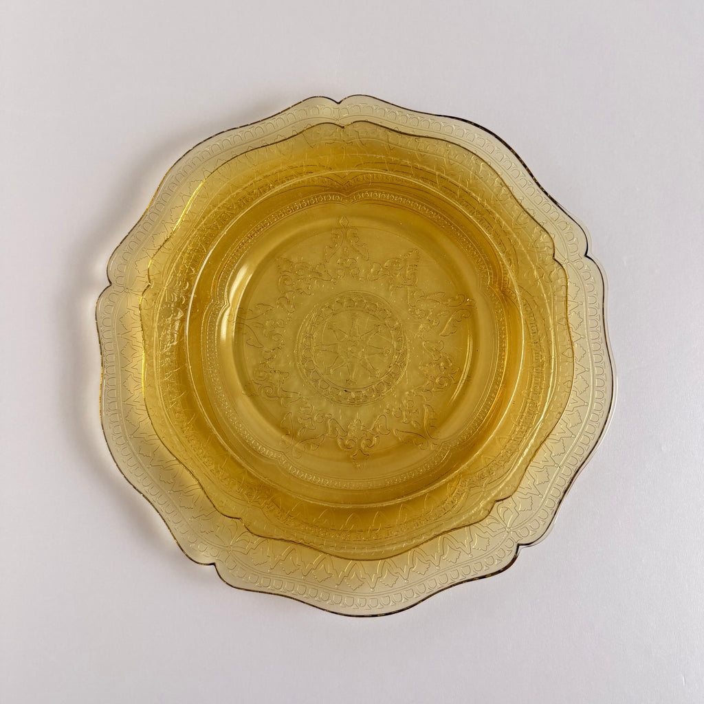 The Goldie Yellow Depression Glass Plate Collection