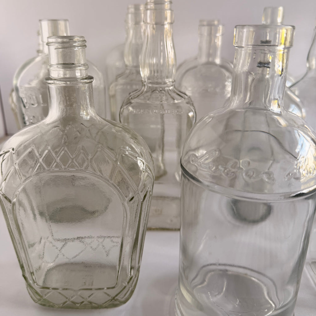 The Whiskey Row Assorted Glass Bottle Collection