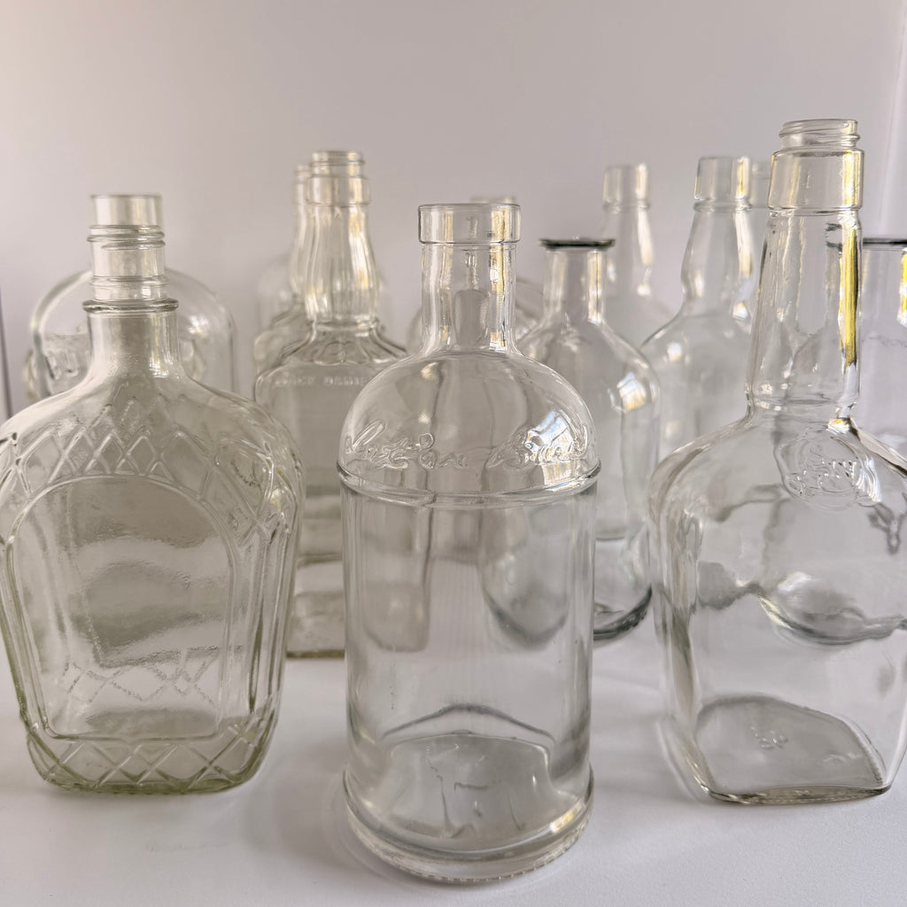 The Whiskey Row Assorted Glass Bottle Collection