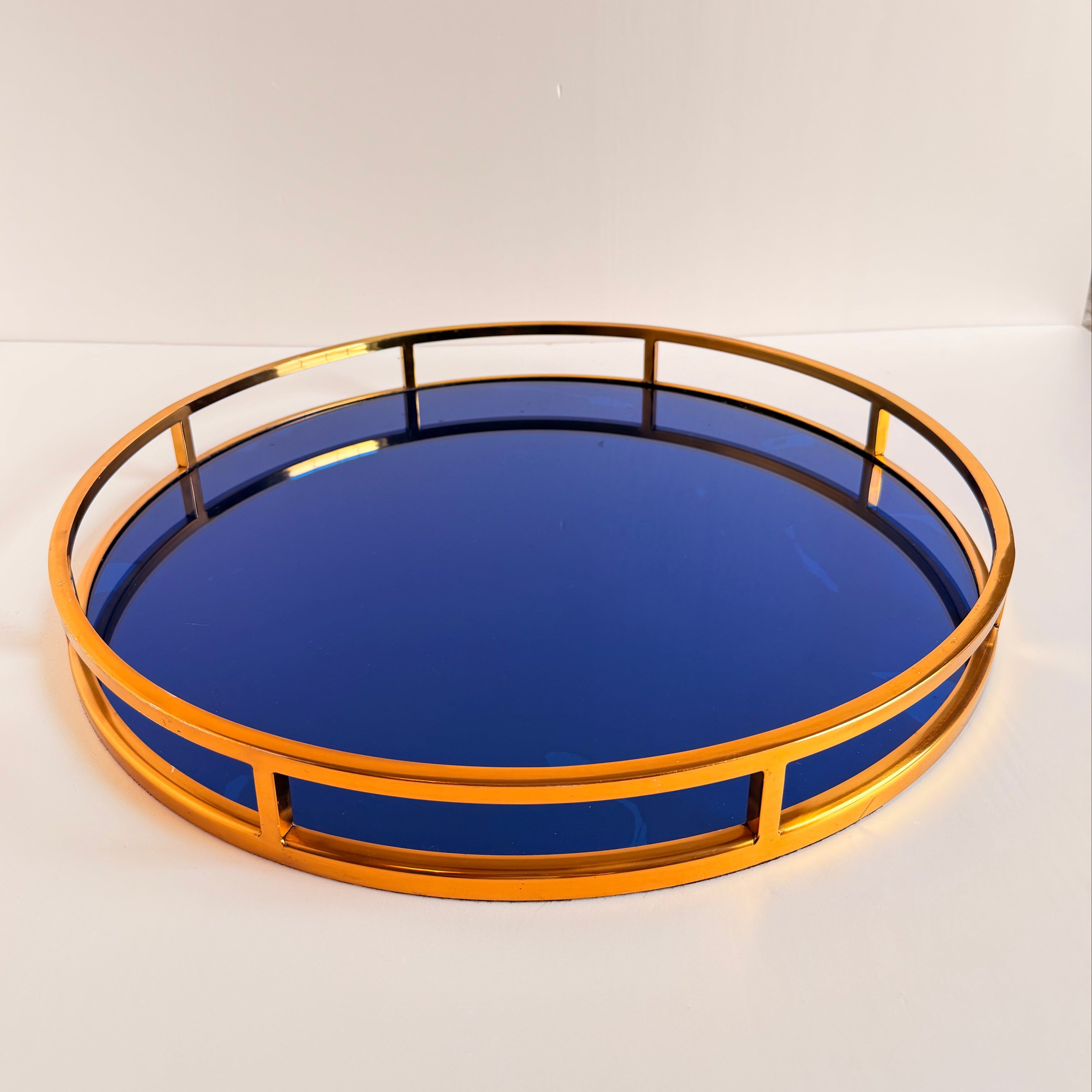 The Hollywood Brass & Glass Serving Tray