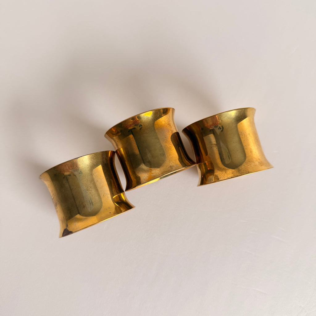 The Hollywood Brass Napkin Rings