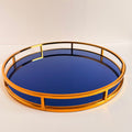 The Hollywood Brass & Glass Serving Tray