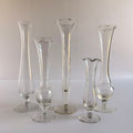 Clear Glass Bud Vases