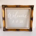 The Hollywood Ornate Gold Signage Frame