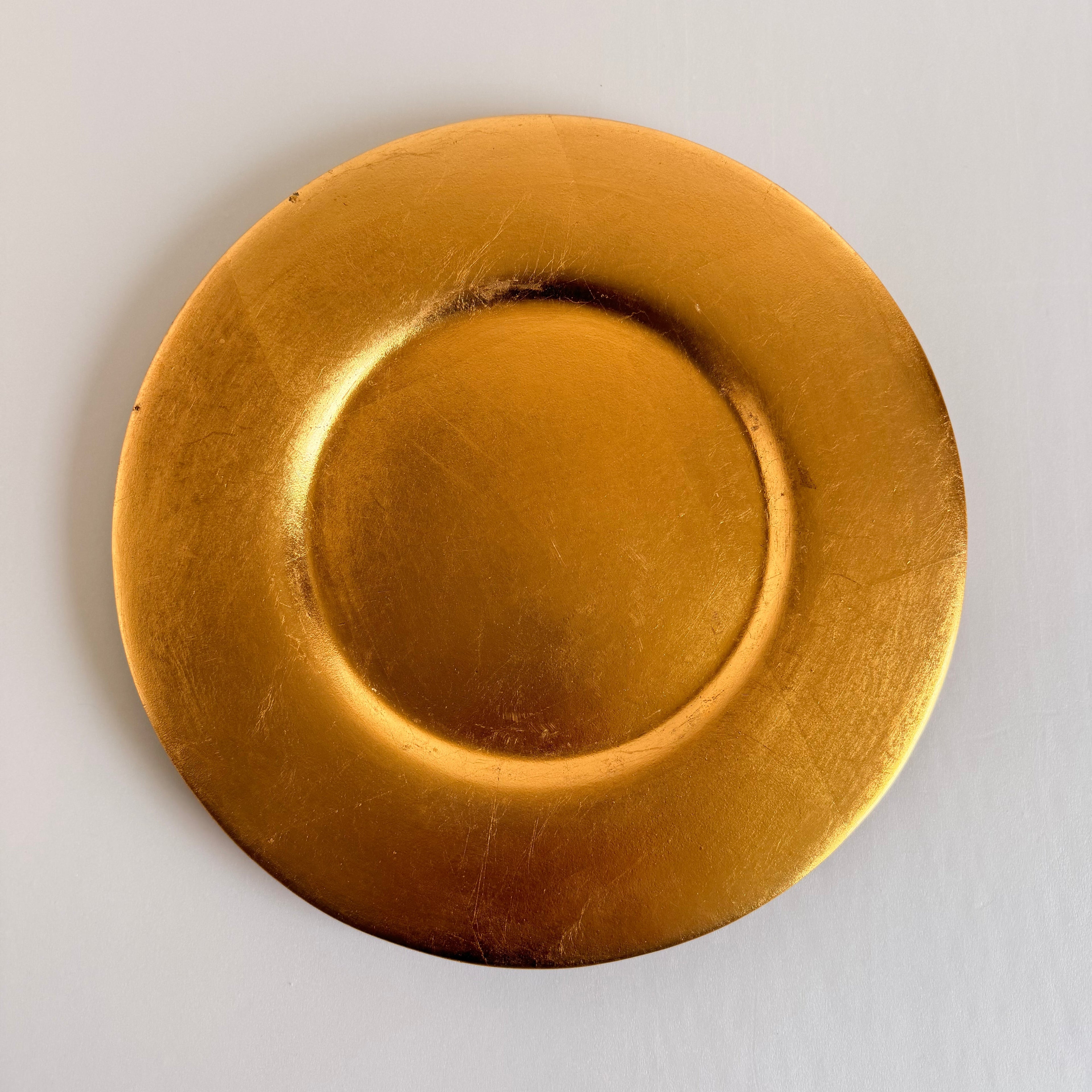 The Laurel Gold Charger Plate