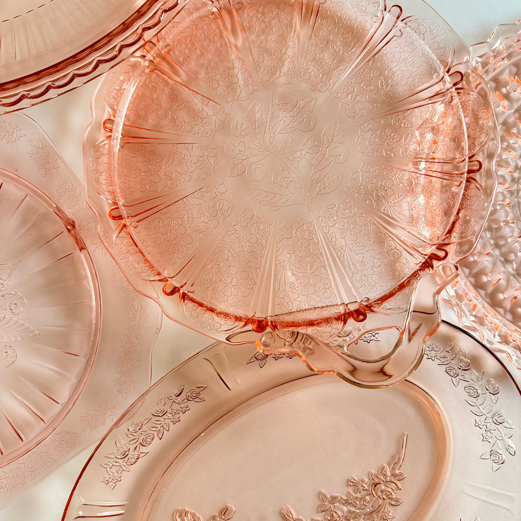 The Stevie Depression Glass Serving Collection