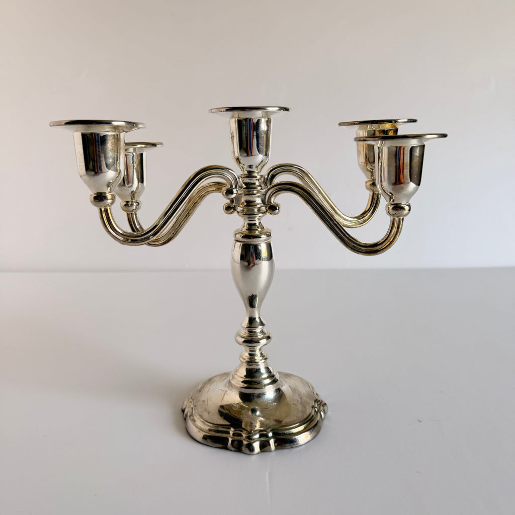 The Regency 5-Arm Silver Candelabra