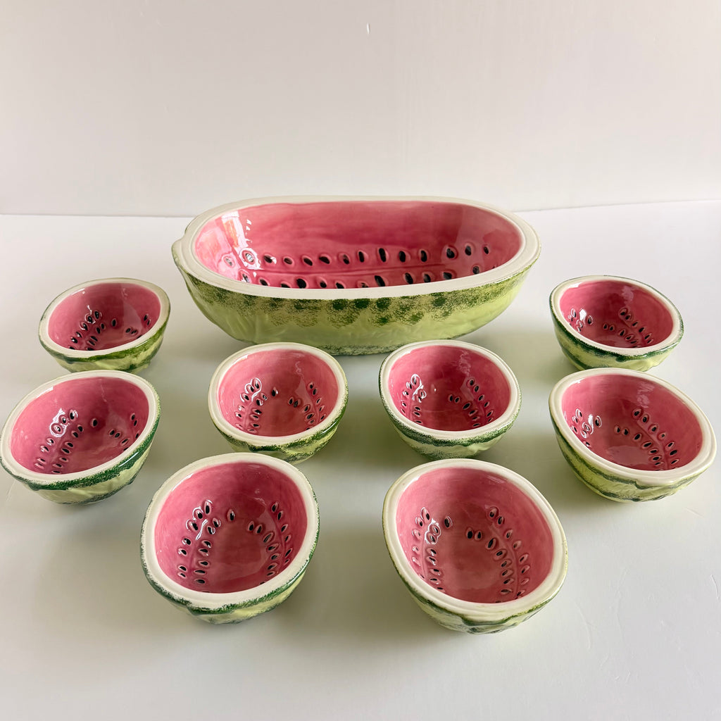 Retro Watermelon Serving Set