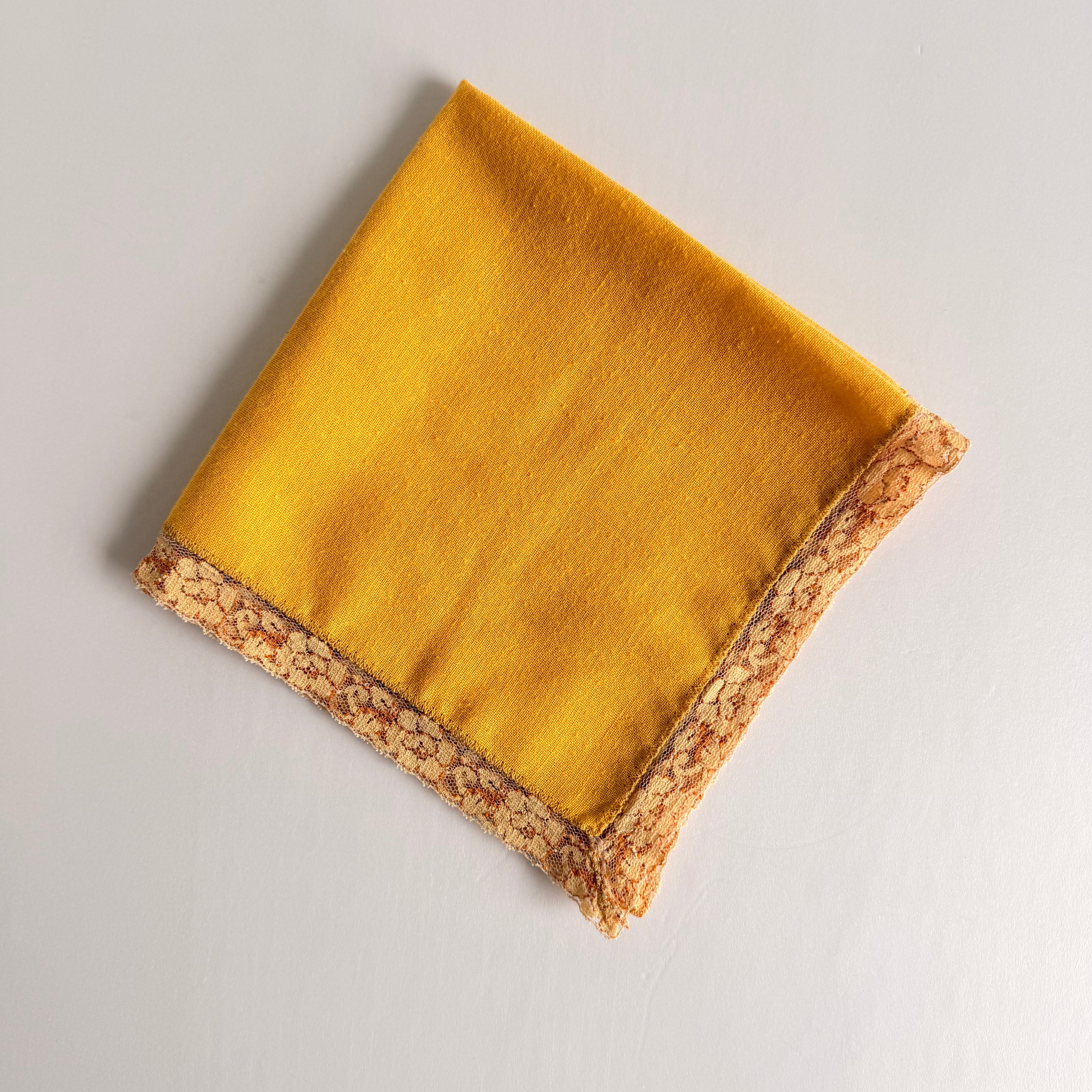 The Marigold Lace-Trimmed Vintage Napkin